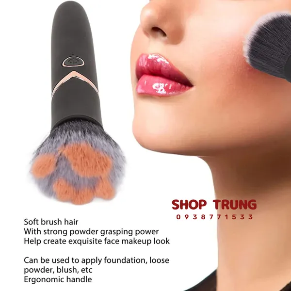 Cọ Trang Điểm 10 Chế Độ Rung - Đồ Chơi Người Lớn Cho Nữ