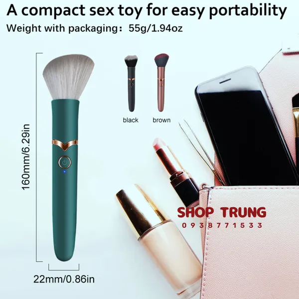 Cọ Trang Điểm 10 Chế Độ Rung - Đồ Chơi Người Lớn Cho Nữ