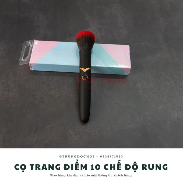 Cọ Trang Điểm 10 Chế Độ Rung - Đồ Chơi Người Lớn Cho Nữ