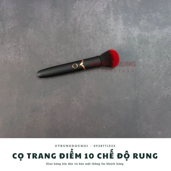 Cọ Trang Điểm 10 Chế Độ Rung - Đồ Chơi Người Lớn Cho Nữ