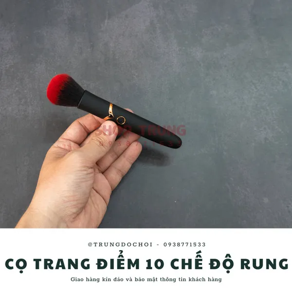 Cọ Trang Điểm 10 Chế Độ Rung - Đồ Chơi Người Lớn Cho Nữ