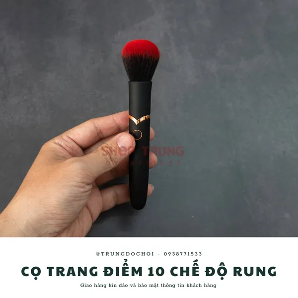 Cọ Trang Điểm 10 Chế Độ Rung - Đồ Chơi Người Lớn Cho Nữ