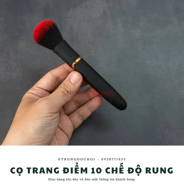 Cọ Trang Điểm 10 Chế Độ Rung - Đồ Chơi Người Lớn Cho Nữ