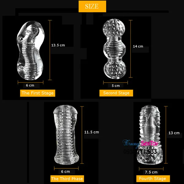 Cốc thủ dâm trong suốt Mini giá rẻ dành cho các bạn Nam