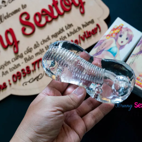 Cốc thủ dâm trong suốt Mini giá rẻ dành cho các bạn Nam