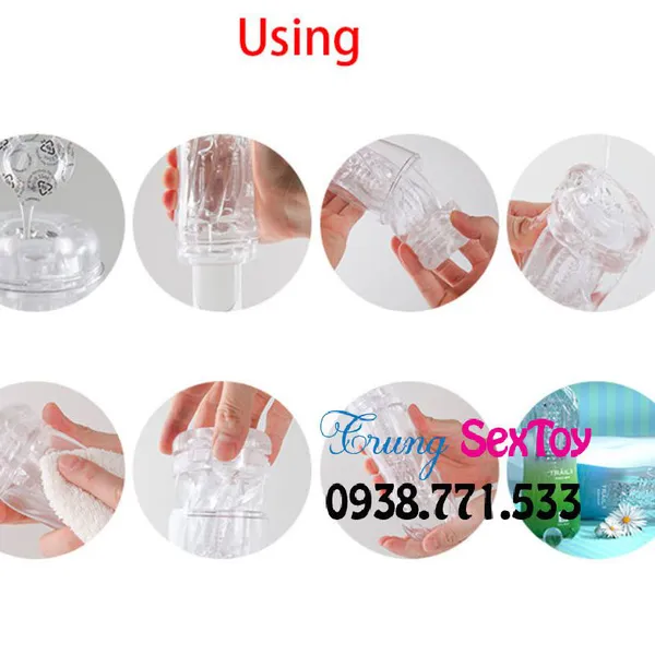 Cốc thủ dâm Galaku trong suốt dành cho nam giới