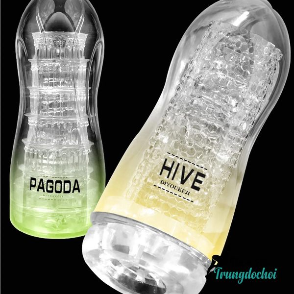 Cốc Thủ Dâm DIYUKEJI HIVE & PAGODA Hai Cấu Trúc Lõi, Chọn Đúng Cảm Giác Bạn Muốn