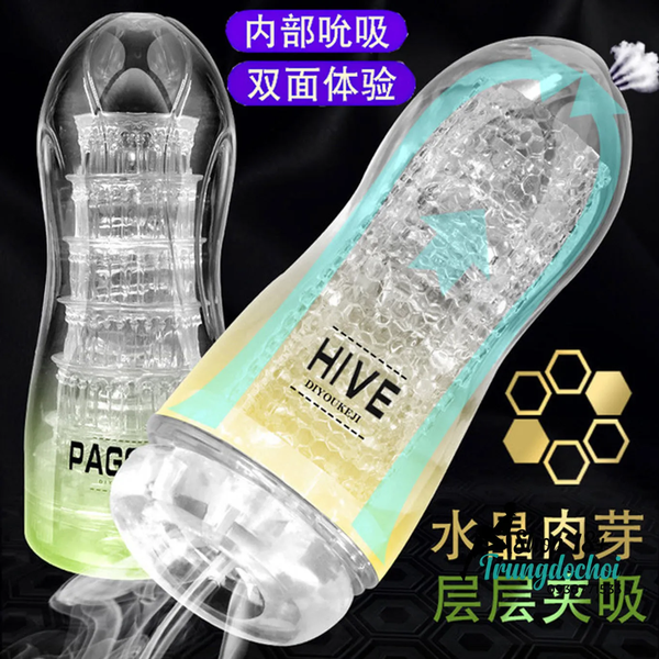 Cốc Thủ Dâm DIYUKEJI HIVE & PAGODA Hai Cấu Trúc Lõi, Chọn Đúng Cảm Giác Bạn Muốn