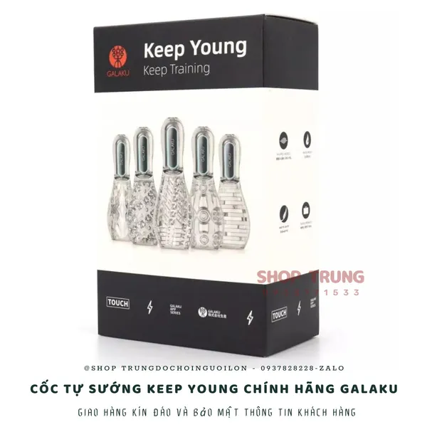 Cốc tự sướng Galaku Keep Young - Thiết kế nhỏ gọn kèm cục rung mạnh mẽ