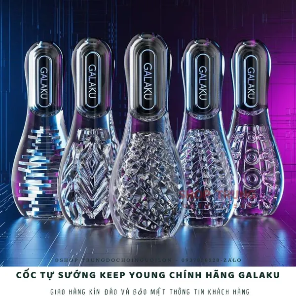 Cốc tự sướng Galaku Keep Young - Thiết kế nhỏ gọn kèm cục rung mạnh mẽ