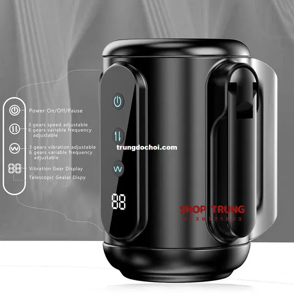 Cốc Thủ Dâm Cầm Tay Both Hand Rung và Co Bóp Nhiều Chế Độ
