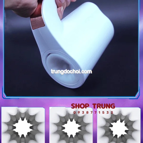 Cốc Tự Sướng Đỉnh Cao 10 Chế Độ Thụt Xoay 