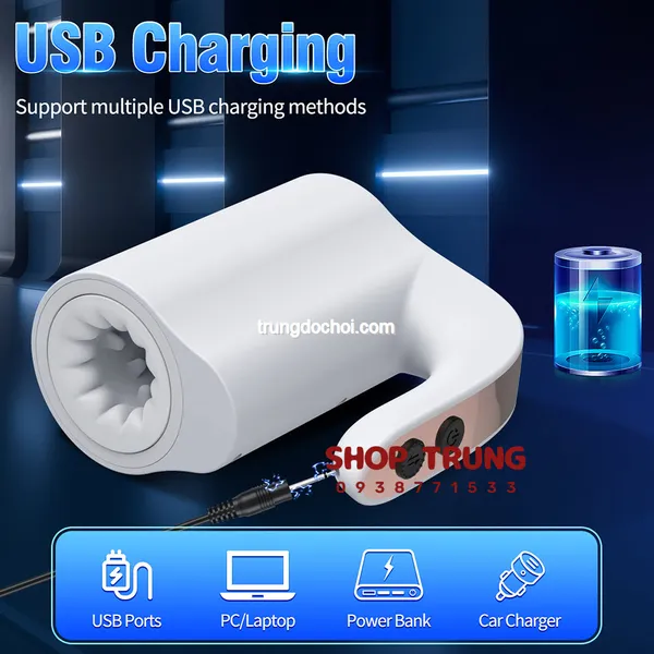 Cốc Tự Sướng Đỉnh Cao 10 Chế Độ Thụt Xoay 