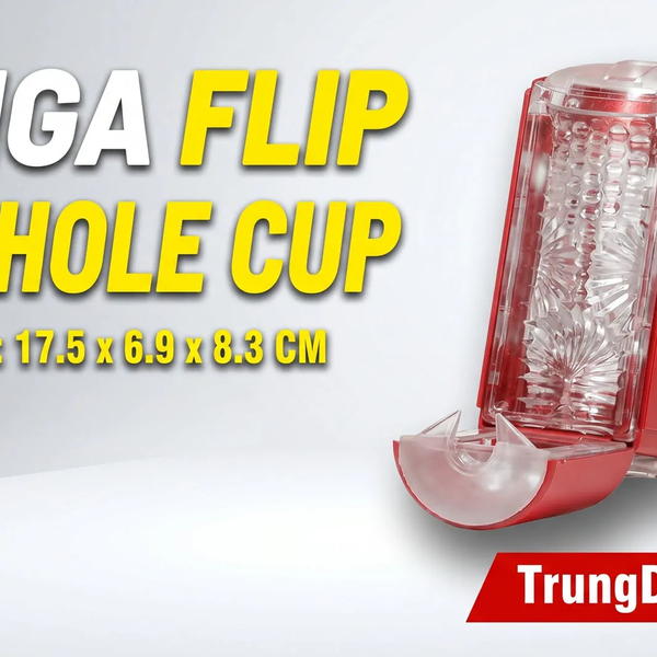 Tenga Flip Hole Cốc Thủ Dâm Nhật Bản Mở Lật 180°, Bàn Điều Áp Chân Không 3 Vùng
