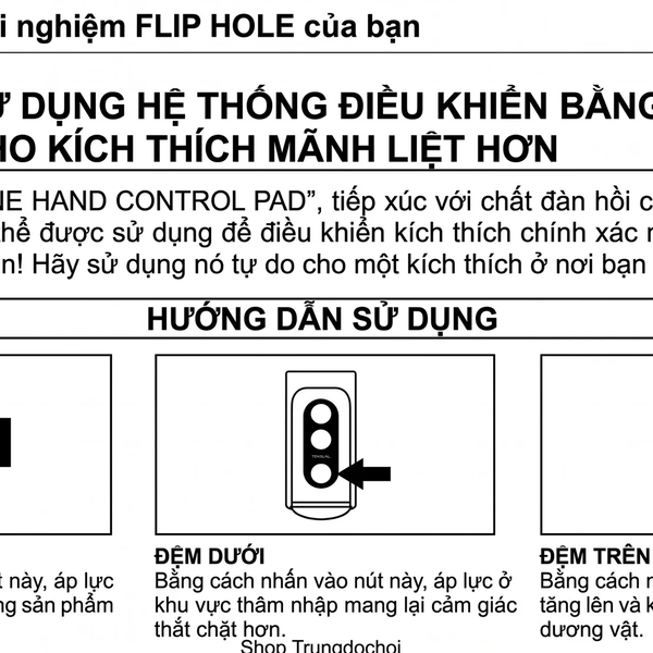 Tenga Flip Hole Cốc Thủ Dâm Nhật Bản Mở Lật 180°, Bàn Điều Áp Chân Không 3 Vùng