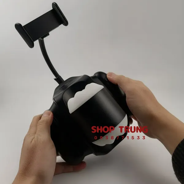Cốc Thủ Dâm Tự Động Handy Rocket Cầm Tay Rung Thụt Có Giá Đỡ Điện Thoại