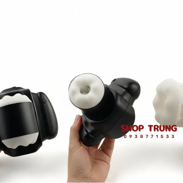 Cốc Thủ Dâm Tự Động Handy Rocket Cầm Tay Rung Thụt Có Giá Đỡ Điện Thoại