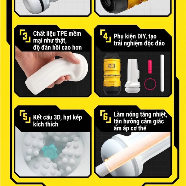 Cốc Thủ Dâm Zemlia Khung Kẹp 3 Mặt, Ngụy Trang Như Mô Hình Bàn Làm Việc
