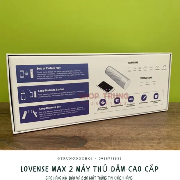 Lovense Max 2 Dụng Cụ Tự Cao Cấp Dành Cho Nam