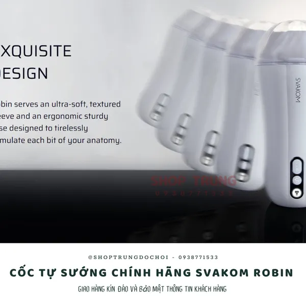 Tìm hiểu về cốc tự sướng chính hãng cao cấp Svakom Robin 
