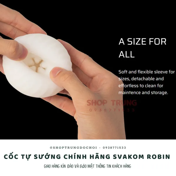Tìm hiểu về cốc tự sướng chính hãng cao cấp Svakom Robin 