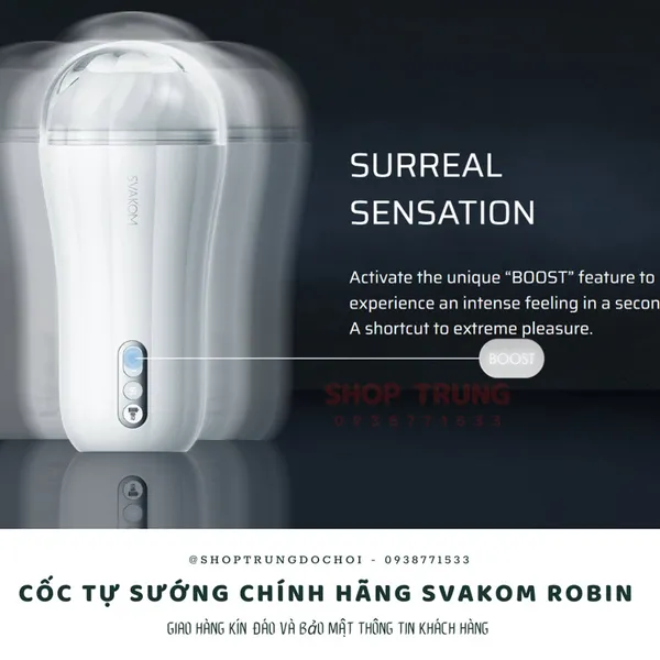 Tìm hiểu về cốc tự sướng chính hãng cao cấp Svakom Robin 
