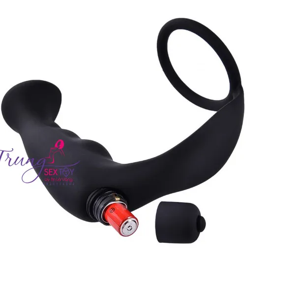 Cockring có rung kích thích hậu môn cực sướng 