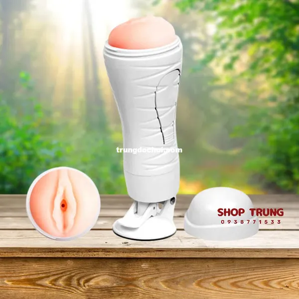 Âm đạo giả gắn tường Crazy Bull Flora với 12 chế độ rung đặc biệt