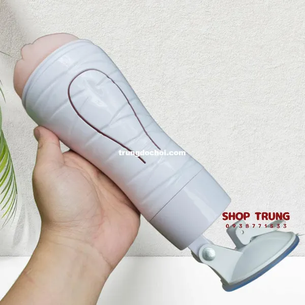 Âm đạo giả gắn tường Crazy Bull Flora với 12 chế độ rung đặc biệt