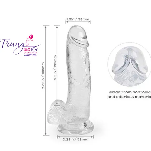 Dương vật giả trong suốt mới lạ, độc đáo