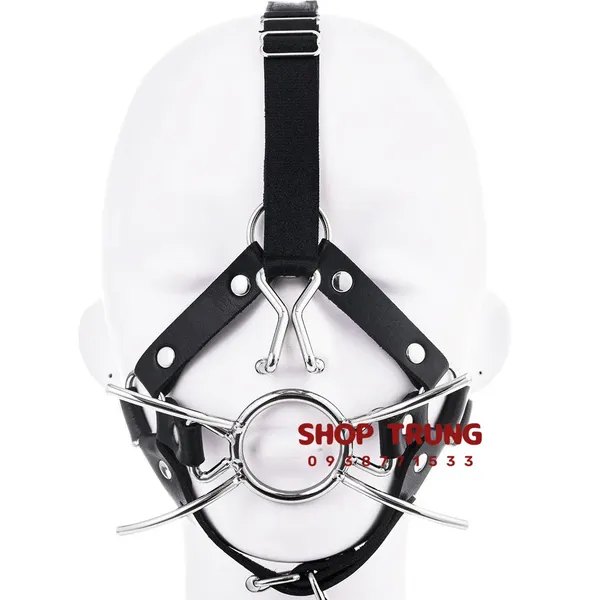 Đai Đeo Đầu Kèm Khóa Miệng Dụng Cụ Bạo Dâm Tích Hợp 3 Trong 1 Đỉnh Cao