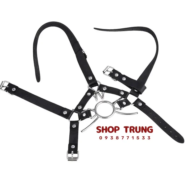 Đai Đeo Đầu Kèm Khóa Miệng Dụng Cụ Bạo Dâm Tích Hợp 3 Trong 1 Đỉnh Cao