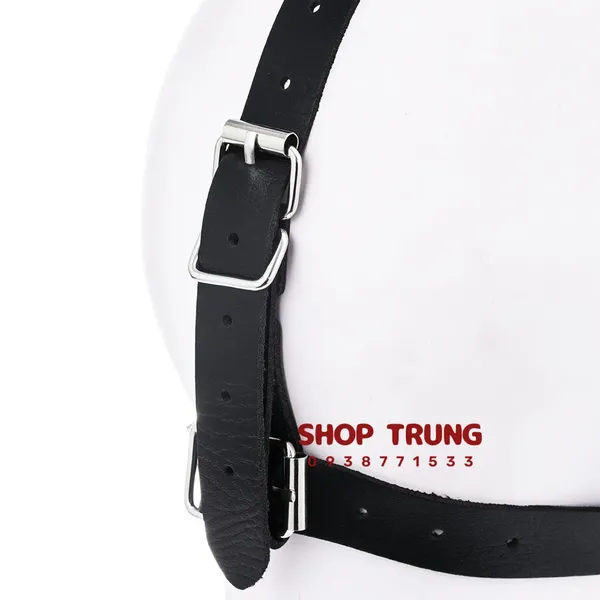 Đai Đeo Đầu Kèm Khóa Miệng Dụng Cụ Bạo Dâm Tích Hợp 3 Trong 1 Đỉnh Cao