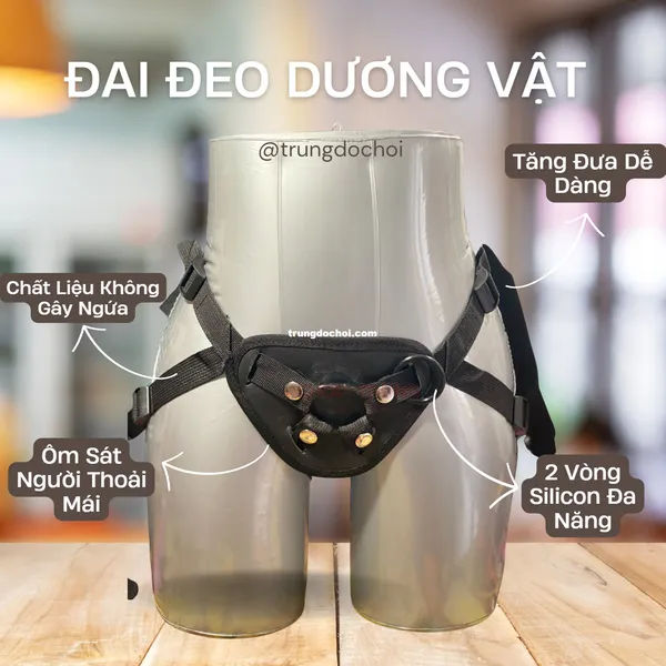 Phụ kiện đai đeo dương vật - có thể gắn mọi dương vật gắn tường