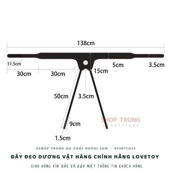 Đai đeo dương vật chính hãng Lovetoy