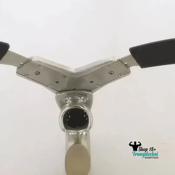 Đai Trinh Tiết Nam Thép Không Gỉ (Black Emperor) Viền Cao Su, Lồng Ngắn 4-5cm, Khóa Padlock