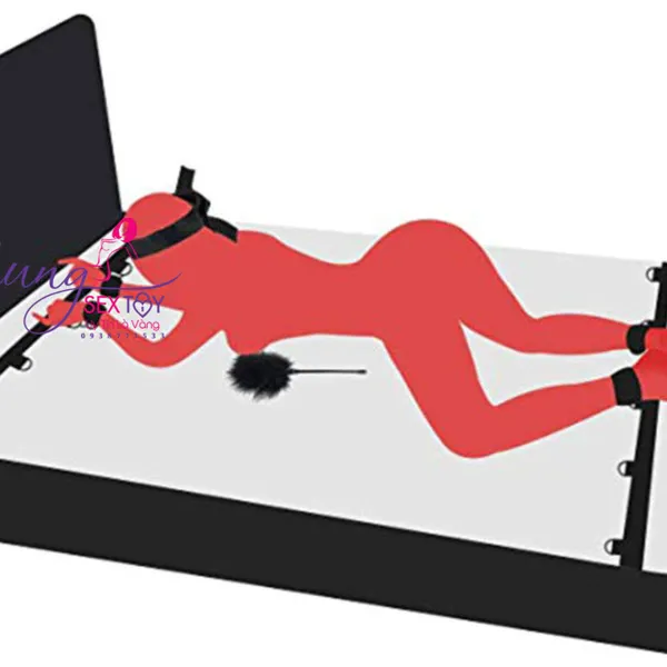 Hệ thống dây trói trên giường đồ chơi bdsm