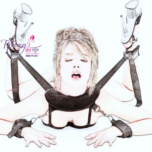 Đồ Chơi BDSM Tạo Tư Thế Còng Tay và Chân 
