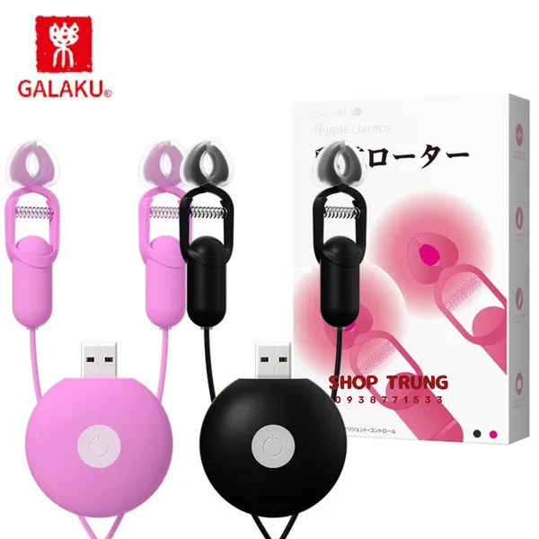 Đồ Chơi Bạo Dâm Kẹp Ti Rung 10 Chế Độ Galaku