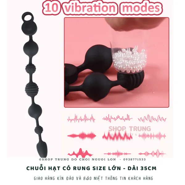 Chuỗi hạt có rung dài 35cm dành cho hậu môn