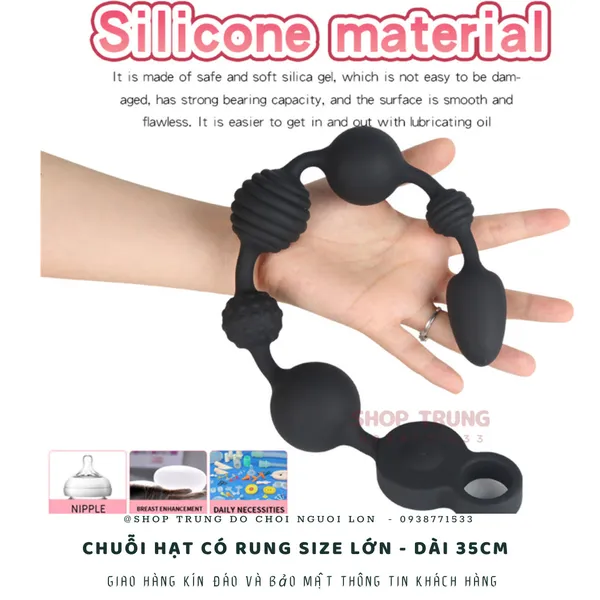 Chuỗi hạt có rung dài 35cm dành cho hậu môn