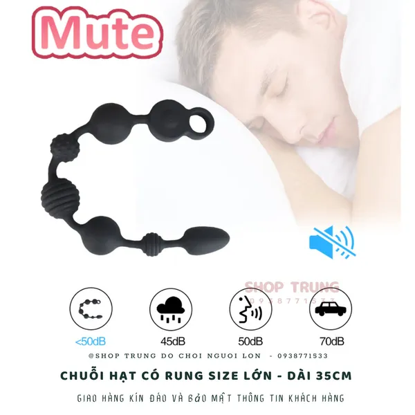 Chuỗi hạt có rung dài 35cm dành cho hậu môn