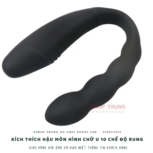 Kích thích hậu môn điều khiển từ xa hình chữ U 