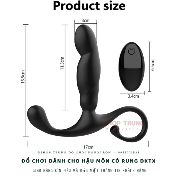 Đồ chơi dành cho hậu môn có rung dạng ngón tay móc