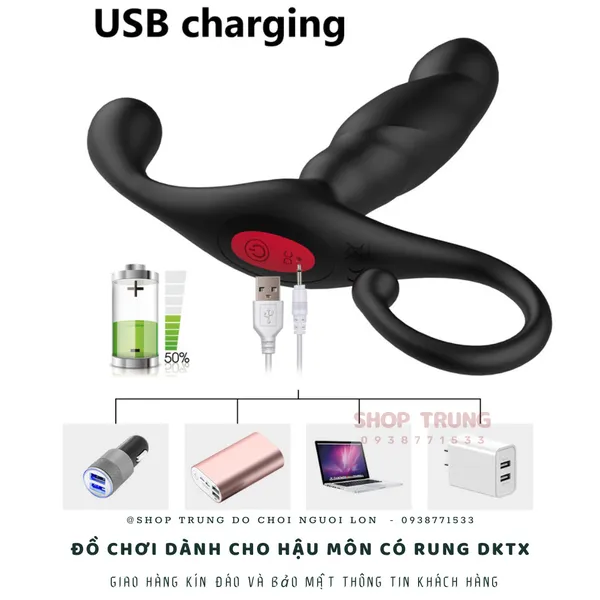 Đồ chơi dành cho hậu môn có rung dạng ngón tay móc