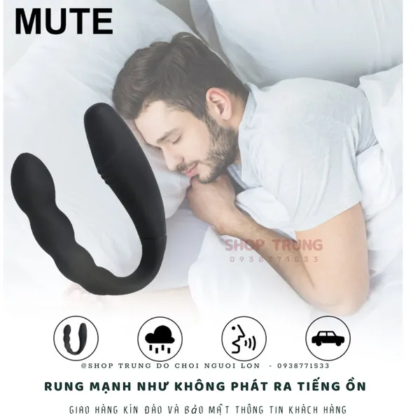 Kích thích hậu môn điều khiển từ xa hình chữ U 