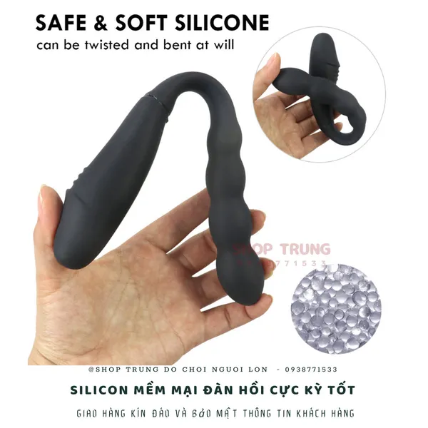 Kích thích hậu môn điều khiển từ xa hình chữ U 