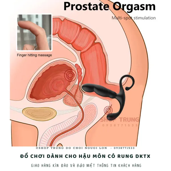 Đồ chơi dành cho hậu môn có rung dạng ngón tay móc
