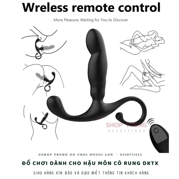 Đồ chơi dành cho hậu môn có rung dạng ngón tay móc