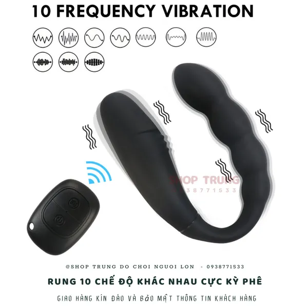 Kích thích hậu môn điều khiển từ xa hình chữ U 